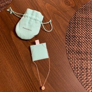 Tiffany and Co Twist Knot Silver Pendant Necklace